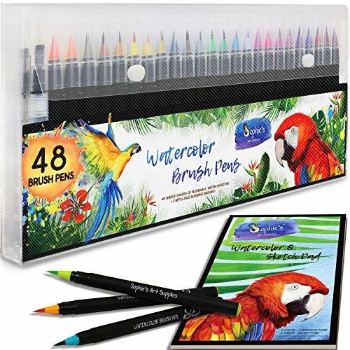 Sophie's Art Supplies - Rotuladores Para Acuarela (pack De 2