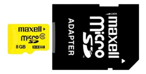 Tarjeta Memoria Micro Sd 8gb Clase 10 Maxell