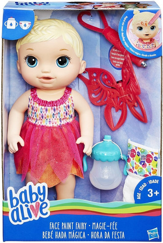 Muñeca Baby Alive Original Llora Habla Tetero Pañal Bebita