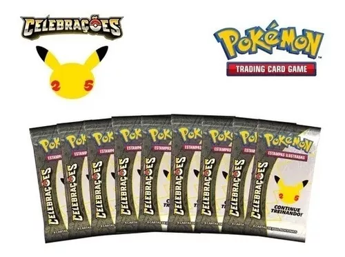 10 Pacotes Cartas Copag Pokémon Booster 60 KaBuM