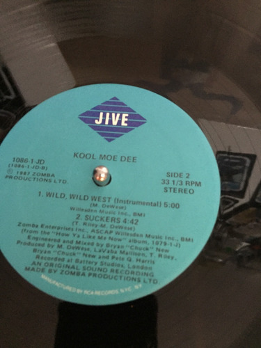 Kool Moe Dee - Wild, Wild West - Vinyl 12¨ Maxi Single (Usado)