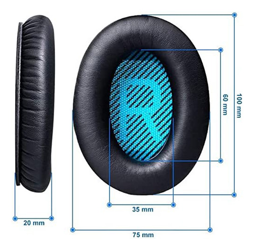 Cojines Para Audífonos Bose Ae2 Ae2i Qc15 Qc25 Qc35 Qc2