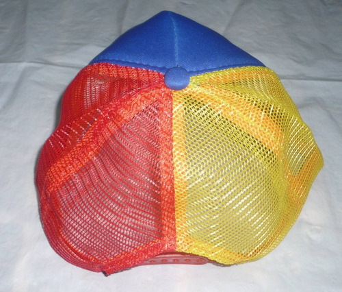Gorras Tricolor Venezuela Malla Acrílica 8 Estrellas Adultos