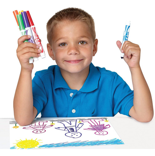 10 Marcadores Lavables De 10 Colores Cra-z-art