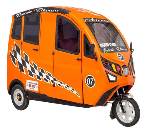 Tricimovil M02 Naranja Bicitaxi.