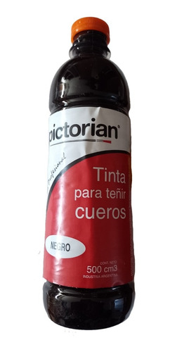 Imagen 1 de 2 de Tinta Color Negro Pictorian Para Teñir Cuero X 500cc