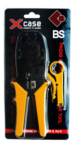 Pinza De Ponchado Xcase Para Rj45 Y Rj11