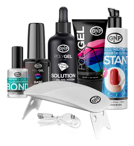 comprar Kit Uñas En Polygel Gnp De 6 Piezas Con Lampara