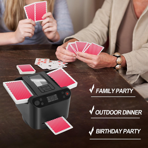 Máquina Automática De Embaralhamento De Cartas Para 2 A 8