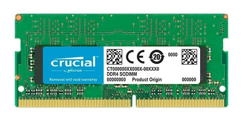 Memoria Ram Color Verde 16gb 1x16gb Crucial Ct16g4sfd8266