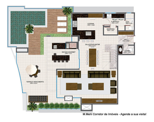 Imagem 14 de 14 de Apartamento Com 3 Dormitórios À Venda Com 179.64m² Por R$ 1.034.000,00 No Bairro Cristo Rei - Curitiba / Pr - M2cr-eer203
