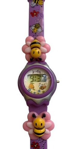 Reloj De Pulso Digital Infantil Niña Modelo Abejita 8