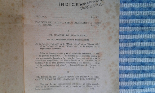 Origen Del Nombre Montevideo Carlos Travieso (Usado)