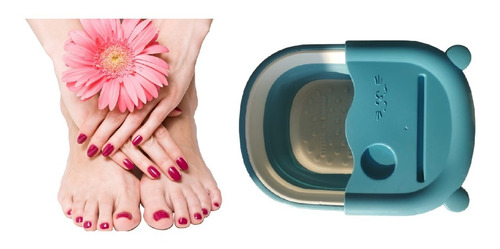 Tina De Spa Pies Para Pedicure Plegable Y Rodillos De Masaje