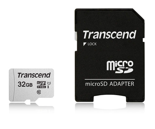 Transcend 32gb Ts32gusd300s-ae Uhs-i U1 Microsd Memor (cqp1)