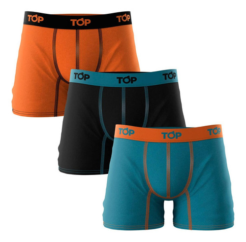 Top-boxer De Hombre Pack 3 (208 P-3)208p3c20 Tricolor