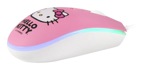 Imagen 2 de 10 de Mouse Para Computadora + Alfombrilla Hello Kitty Hkm-n83