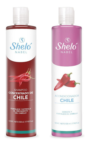 Kit Shampoo Concentrado Chile + Acondicionador 530ml Sheló