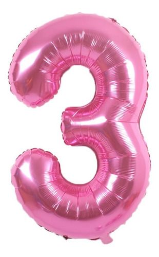 4 Globos En Colores De Números Para Helio, Jumbo 40 Pulgadas