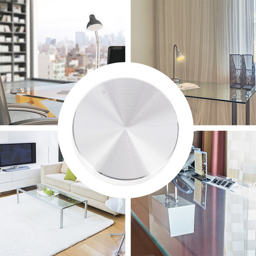 Soporte De Mesa De Vidrio Con Disco Circular De Aluminio Red