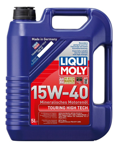 Aceite 15w40 Automovil Liqui Moly 5litros Mineral Touring Ht
