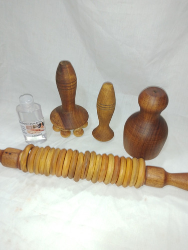 Maderoterapia Kit Reductor Completo Con Aceite De Regalo