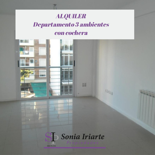 Departamento De 3 Ambientes Con Cochera-  Alquiler- Castelar