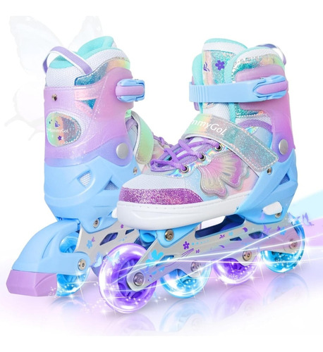 Patins Roller Inline Ajustáveis Para Crianças Com Freios