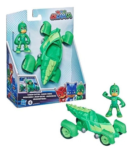 Pj Masks. Gekko Y Su Vehiculo. Hasbro Original. Mpuy