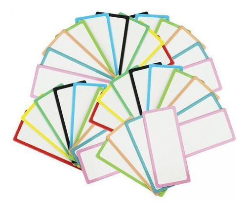 2 Etiquetas Borrables Tarjetas 40 Piezas 3x5 Cm