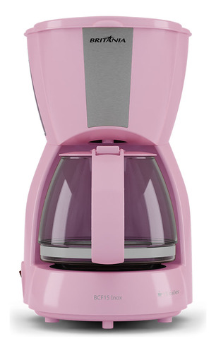 Cafeteira Britânia Bcf15 Inox Rosa 15 Xícaras 550w