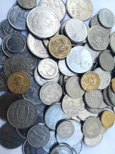 Lote 130 Moedas Antigas Brasil Sem Repetir Data