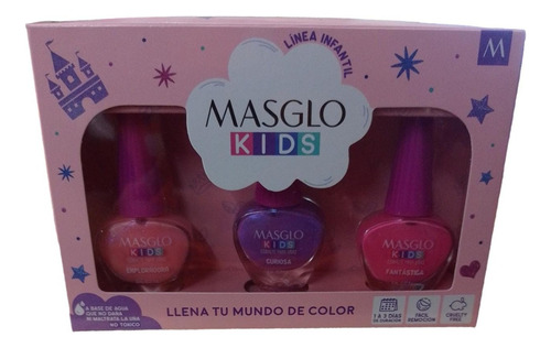 Masglo Kids Kit 2 Arcoíris - mL  Color rosado, fucsia, morado