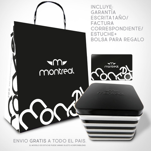 Reloj Montreal Mujer Ml744 Malla De Acero Inoxidable