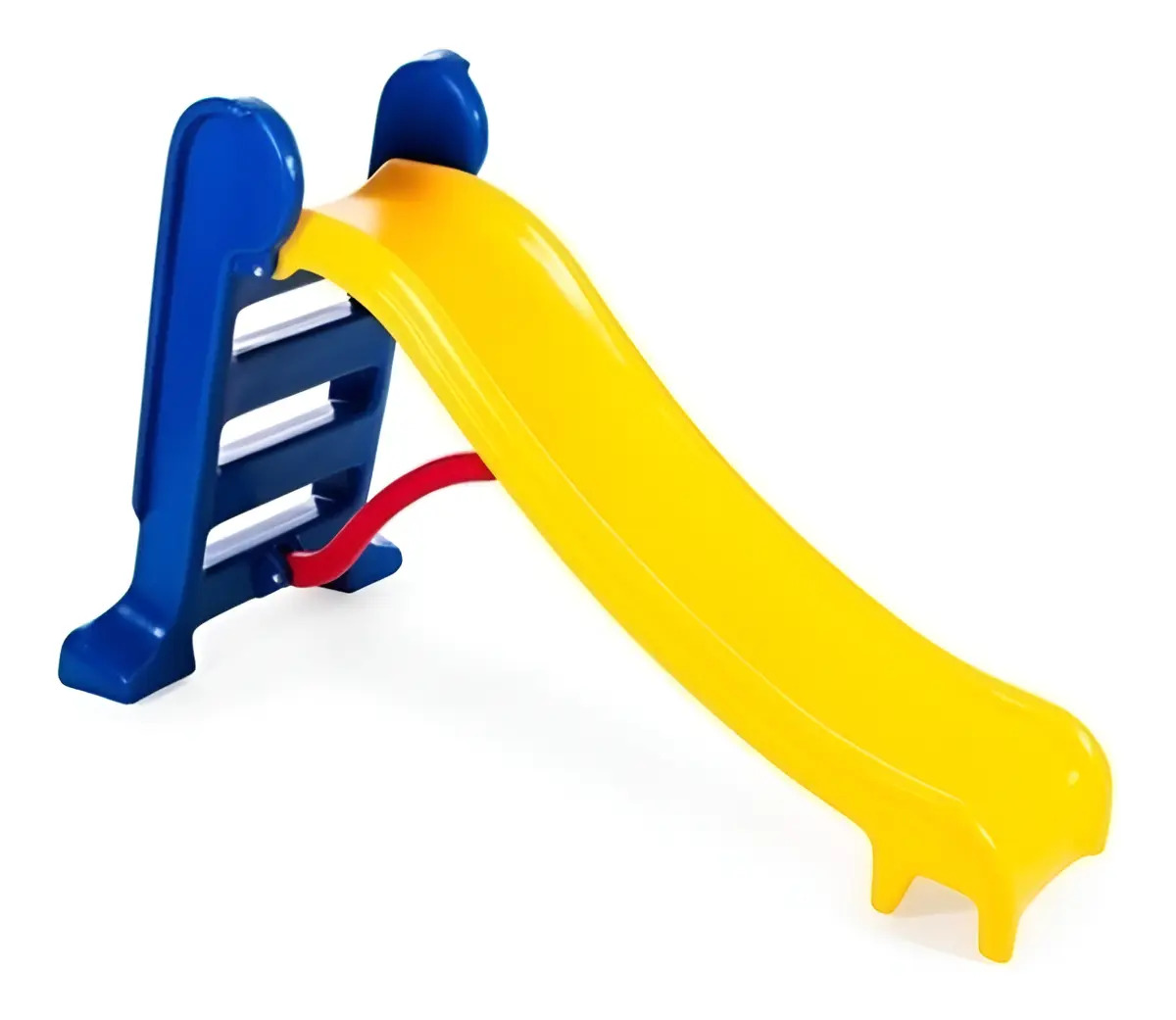Escorregador Infantil Medio 3 Degraus - Linha A Escorrega Cor Amarelo c/ Azul