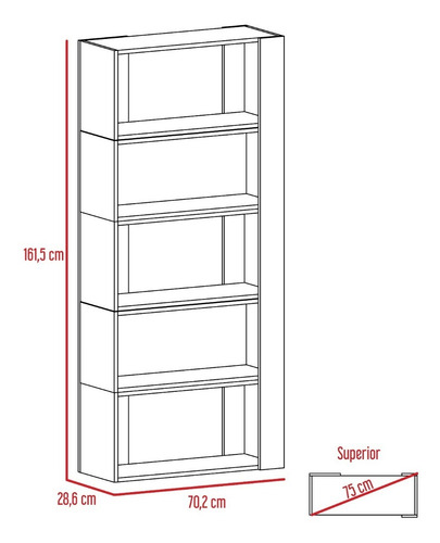 Rack Tv 65 + Biblioteca Cubo Nomik - Wengue / Duna
