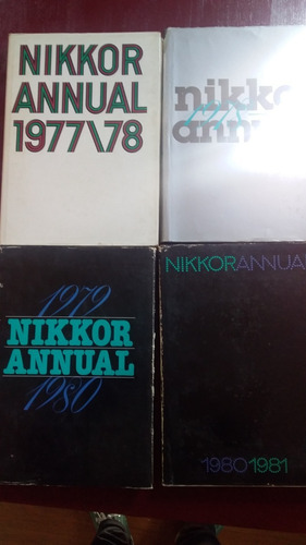 Lote Libros Fotografia Nikkor Annual 1977 A 1981 Coleccion