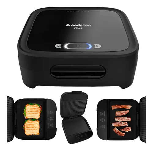 Sanduicheira Elétrica Cadence San400-127, 750w, 2 Sanduíches, Ant...