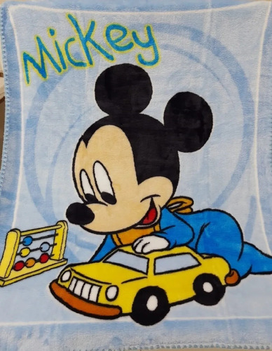 Cobertor Antialérgico Bebe Menino Jolitex Mickey Disney Azul