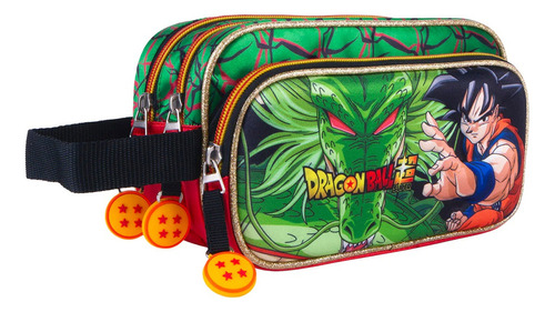 Lapicera Escolar Dragon Ball Super Goku Y Shenlong Dbs Color Verde