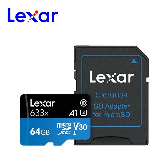 Cartão De Memória 64gb Classe 10 U3 Lexar Frete Grátis