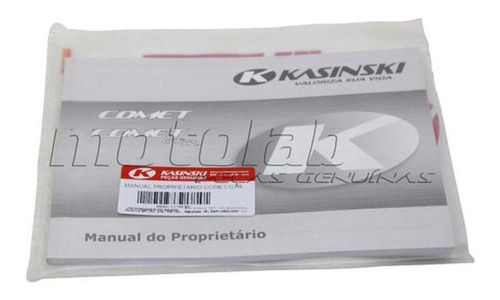 Manual Do Proprietário Kasinski Comet 250 Gtr Carenada Origi