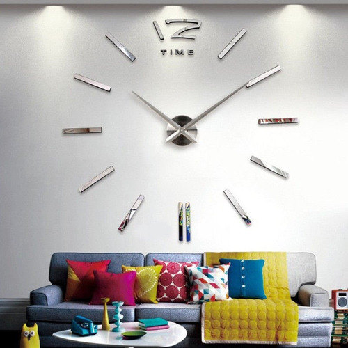 Reloj De Pared Moderno Grande Decoración Hogar U Oficina