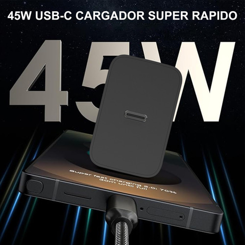 Cargador Tipo C 45w Gan