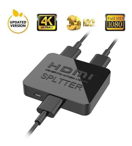 Splitter Hdmi 1 Entrada 2 Salidas 1080p V1.4 Ps4 Titan Belgr