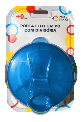 Porta Leite Em Po Com Divisoria Azul Pais E Filhos 790086
