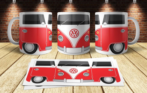 7 Plantillas Sublimar Tazas Combi Png + Mockup