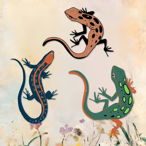 3 Piezas De Adornos Colgantes De Pared De Geco, Decoración