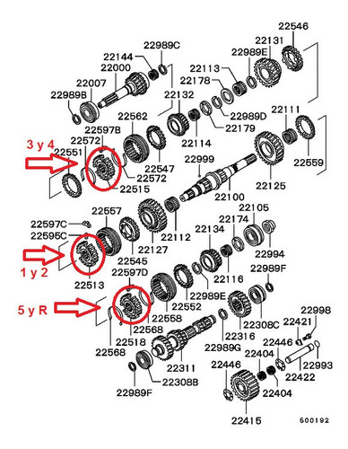 Imagen 3 de 4 de Piñón De Caja Sincrónica De Montero Dakar V6 3000