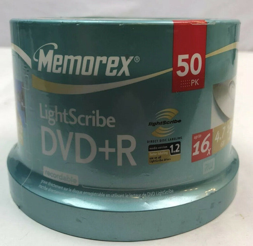 Memorex Dvd+r Lightscribe 4,7 Gb 120 Min / Cd-r Lights 80min